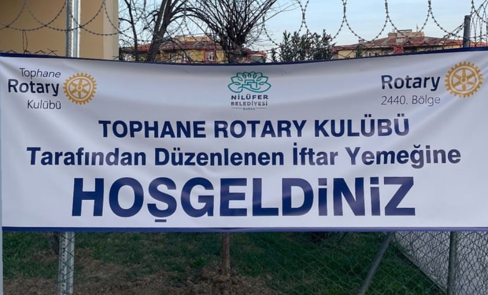 Tophane Rotary Kulübünün Geleneksel İftar Organizasyonu bu Sene de devam ediyor