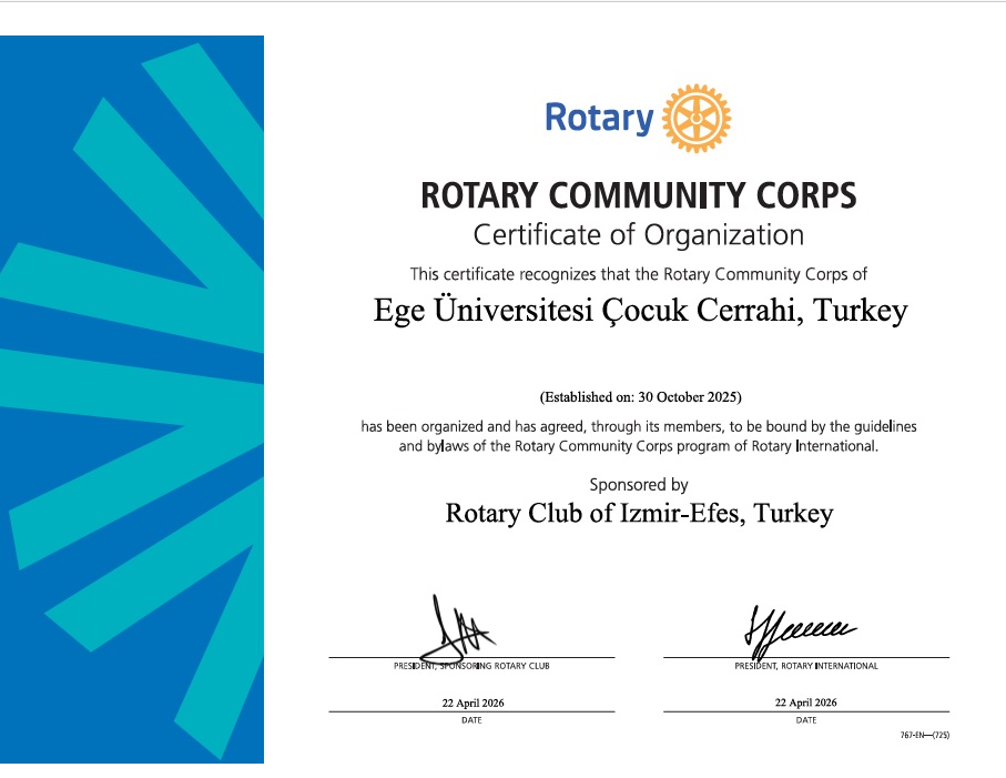 Efes Rotary Kulübü’nden Ege Üniversitesi ile Örnek Toplum Birliği Projesi