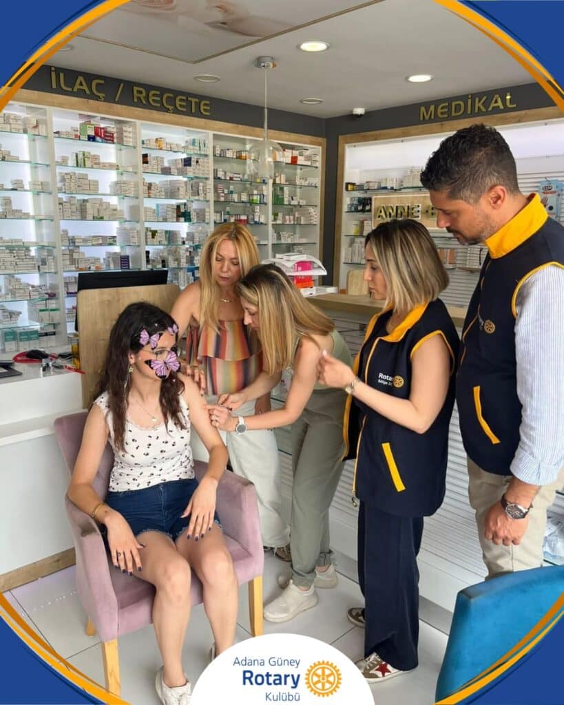 Adana Güney Rotary Kulübü’nden Toplum Sağlığına Anlamlı Destek: Genç Kız Çocuğuna HPV Aşısı Desteği